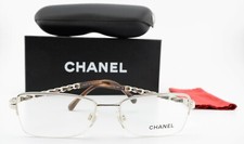 CHANEL Brille Model  2167Q C124 52-17 135 Silber Ketten Struktur Medium c2011