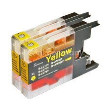 2x yellow LC1280 XL kompatibel