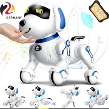 Ferngesteuerter Roboter Hund Spielzeug mit 6 Tiergeräusche für Kinder 3+Geschenk