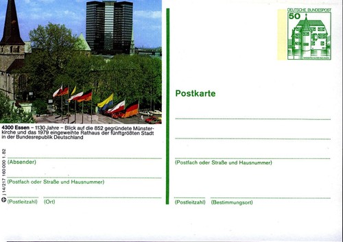 Bildpostkarte essen - **,