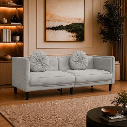 Sitzer sofa samt - 3-sitzer,