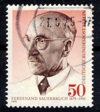 Berlin 492 , gestempelt / o / Ferdinand Sauerbruch , Arzt , Chirurg/ t2