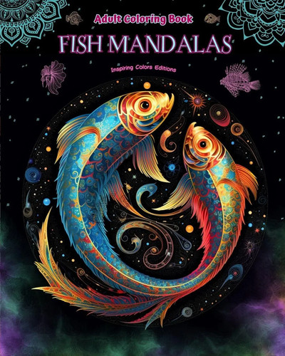 Fish mandalas adult coloring - mandalas,