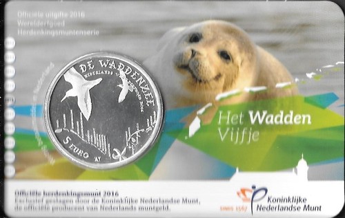 Coincard wadden vijfje - "wadden, vijfje"