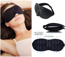 3D - Schlafmaske Augenmaske Schlafbrille Eye Reise Maske 2 Schlafmasken
