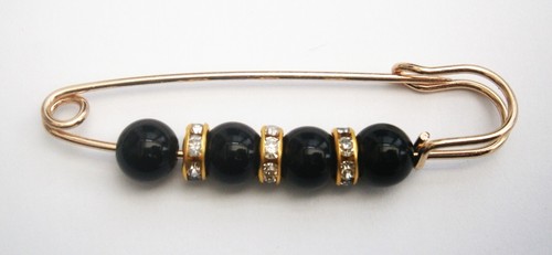 Y230 schwarze perle strass - perle,