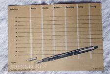 vintage  Reklame Werbung ca. 60er/70er  Stundenplan SOENNECKEN Füller  DM Preise