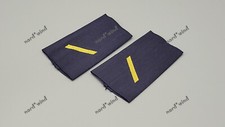 BUNDESWEHR DIENSTGRADABZEICHEN / RANGSCHLAUFEN - MARINE - GELB AUF BLAU - BW