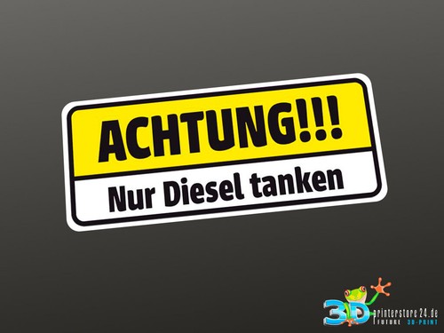 Achtung nur diesel tanken - x,