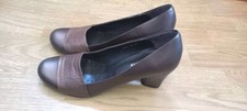 Audley Pumps Damenschuh Leder Gr. 39 schwarz-braun NEU