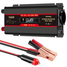Spannungswandler 2000W 12V - 230V Reiner Sinus Wechselrichter Inverter 2 USB EU