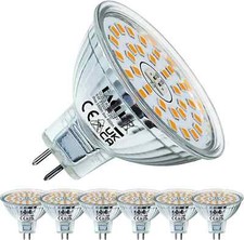 EACLL GU5.3 LED Warmweiß 6.5W Ersetzt 50W MR16 Halogen Leuchtmittel