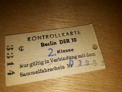 Bahn ticket kontrollkarte - bahn,