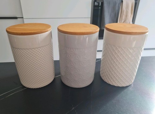 3er set vorratsdosen beige - 3er,