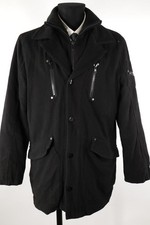 !Solid schwarzer Kurzmantel