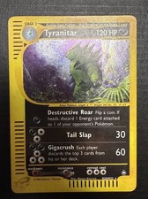 Pokémon Tyranitar Holo H28/H32 Aquapolis Englische Vintage Karte