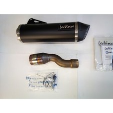 Endschalldämpfer LeoVince SLIP-ON SBK EVO, Edelstahl schwarz, Carbon Kappe