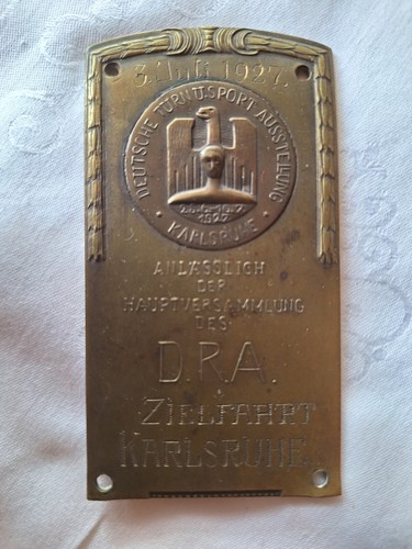 Auto plakette 1927 karlsruhe - auto,
