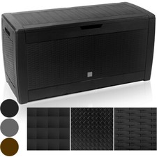 CASARIA® Gartenbox Auflagenbox 4 Rollen Abschließvorrichtung Garten Farbwahl