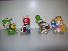 Mario Rabbids Kingdom Battle Figuren Set Yoshi & Peach , Mario, Luigi,  