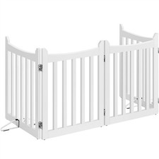 Absperrgitter Türschutzgitter Trennwände Hundegitter 4 Gitterelemente wie Neu