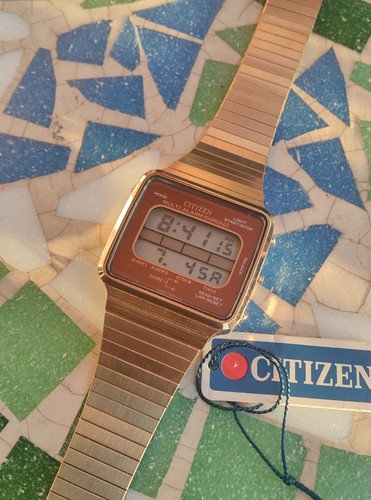 Vintage lcd digitaluhr - lcd, citizen