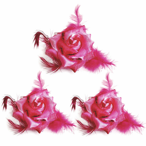 Haarblume ansteckblume - 3x,