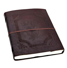 A-Minus-Ware Stammbaum Familie Gäste- Notiz- Skizzen- Lederbuch Vintage Indien