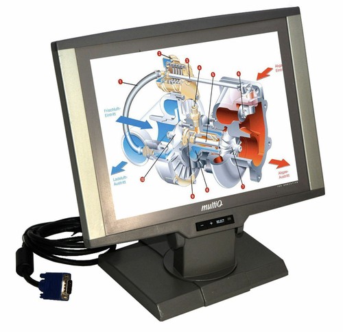 30cm vga display monitor - 30cm,