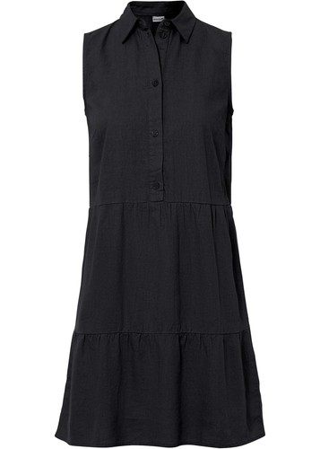 Leinen kleid mit volants und - mit,