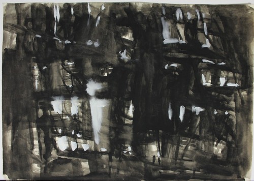 Gemälde aquarell tusche - gemälde,
