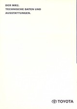 287407) Toyota MR 2 - technische Daten & Ausstattungen - Prospekt 08/1996