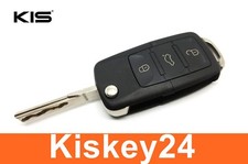 3Tasten Ersatz Klappschlüssel + Schleifen Nachmachen Fräsen für VW GOLF SEAT    