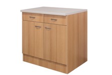 Küchenunterschrank - 100 cm breit - Buche – Namu