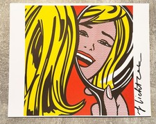 Roy Lichtenstein, tolles Foto, original signiert vom Künstler, original signed