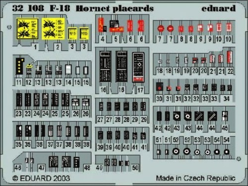 Hornet placards 1 32 - f-18,