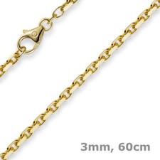 3mm Kette Collier Ankerkette