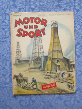 Motor und Sport 1935, Pössneck,  Heft 41, inkl. Bericht Bernd Rosemeyer