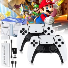 Retro Videospielkonsole 45000+Spiele,USB 4K HD TV Stick mit 2x Kabellose Konsole