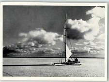 39690553 - Eissegler Masuren Foto AK Motiv Polen Gebrauchsspuren