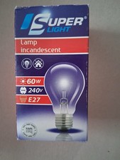 Superlight  Glühbirne A60 60W E27 klar Glühlampe 60 Watt Licht