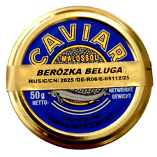 50g schwarzer beluga kaviar - schwarzer,