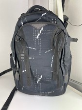 Satch Match Rucksack Schule Schulrucksack ninja matrix schwarz weiss