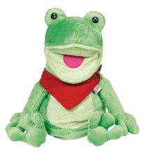 HANDPUPPE Frosch + Halstuch