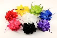 Haargummi Haarklammer Haarspange Brosche Blume Feder Perlen Haarschmuck A404