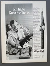 Villiger-Kiel Ich halte Kuba die Treue ZIgarre 1977 Vintage Ad Werbung Reklame
