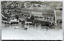 AK Nordenham/Weser Oldenburger Land 1957 Frachtschiff Fliegeraufnahme