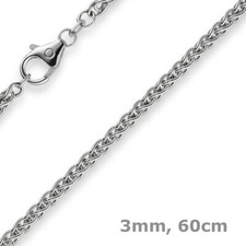 3mm Zopfkette Kette Collier