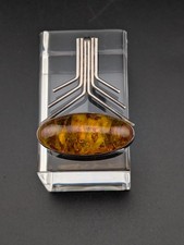 Bernstein Anhänger 835 Silber