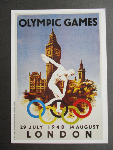 Kunst postkarte olympische - kunst,